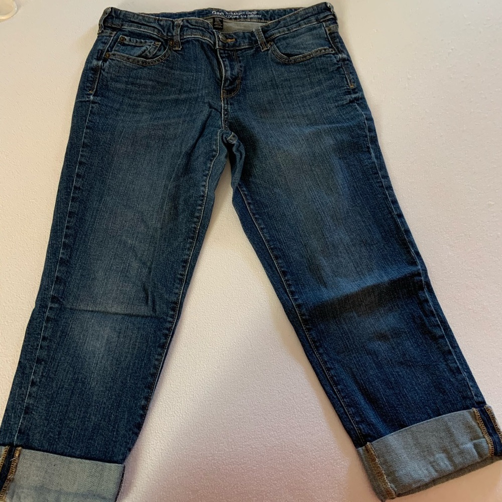 Gap 1969 cuffed denim Capri pants